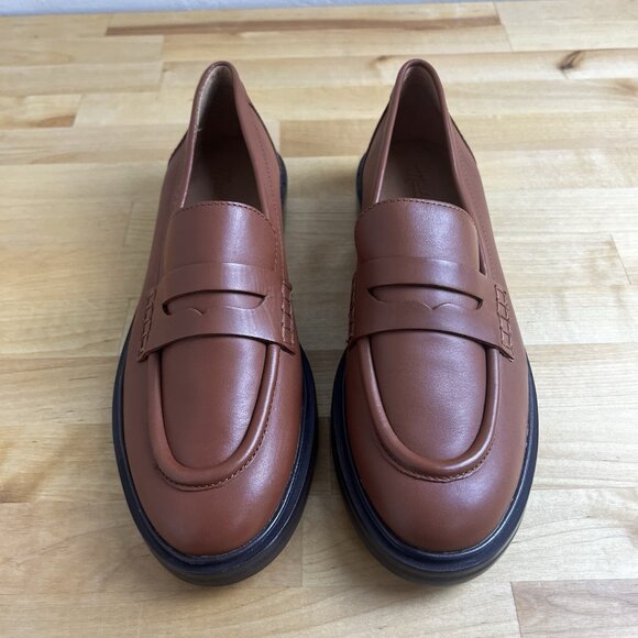 MADEWELL The Vernon Loafer Dried Maple Brown Leather $158 NL839 Size 7.5 - Picture 3 of 10